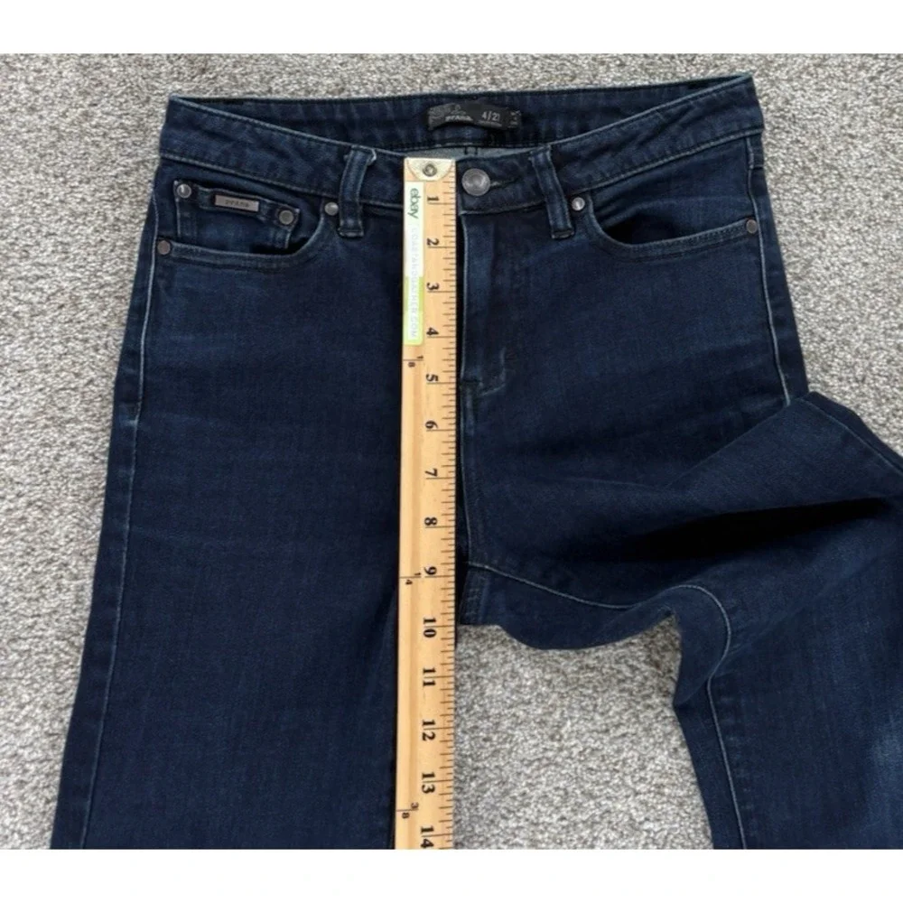 PrAna Sienna Jeans Womens‎ 4/27 Blue Mid Rise Skinny Mid Rise Organic Stretch - Picture 11 of 12